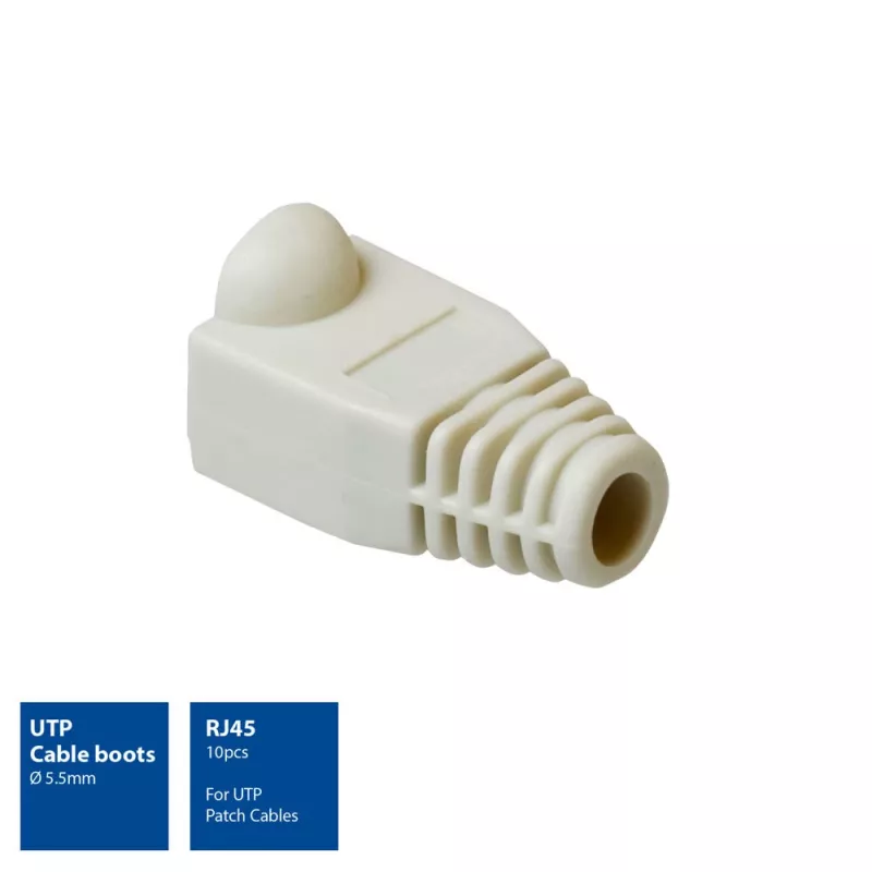 ACT UTP kaablikaitsed, RJ45, kaablikaitse, hall, RJ45, 10 tk