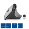 ACT juhtmevaba ergonoomiline hiir Bluetoothi ja USB-C/USB-A-ga