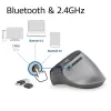 ACT juhtmevaba ergonoomiline hiir Bluetoothi ja USB-C/USB-A-ga