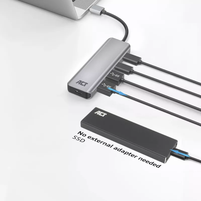 USB-jaotur ACT AC6125 3.2 Gen 1 Type-A 5000 Mbit/s Hall