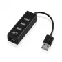 USB-jaotur ACT AC6205 2.0 480 Mbit/s Must 0,12 m