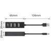 USB-jaotur ACT AC6205 2.0 480 Mbit/s Must 0,12 m
