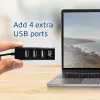USB-jaotur ACT AC6205 2.0 480 Mbit/s Must 0,12 m