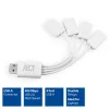 ACT USB-jaotur 4 porti USB-A painduv USB 3.2 Gen 1 valge 480 Mbit/s