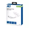 ACT USB-jaotur 4 porti USB-A painduv USB 3.2 Gen 1 valge 480 Mbit/s