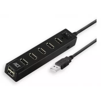 USB-jaotur ACT AC6215 480 Mbit/s Must