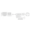 USB-jaotur ACT AC6215 480 Mbit/s Must