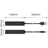USB-jaotur ACT AC6215 480 Mbit/s Must