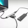 ACT AC6225 USB 2.0 jaotur 480 Mbit/s hall alumiinium