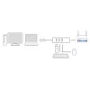 Dokkimisjaam ACT AC6310 USB 3.2 Gen 1 juhtmega ühendus must Ethernet