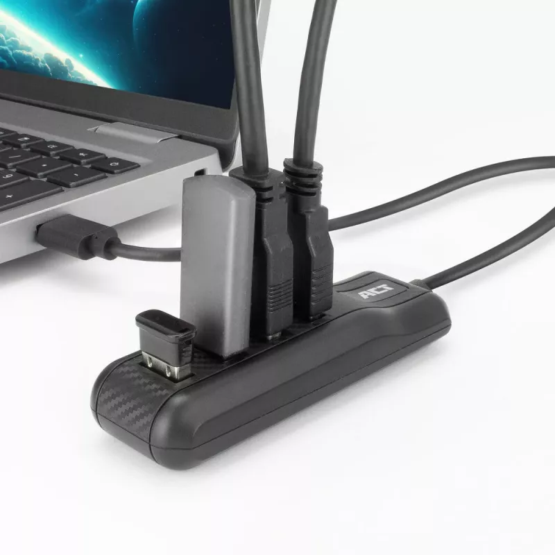 ACT AC6320 liidesejaotur USB 3.2 Gen 1 (3.1 Gen 1) Type-A 5000 Mbit/s Must