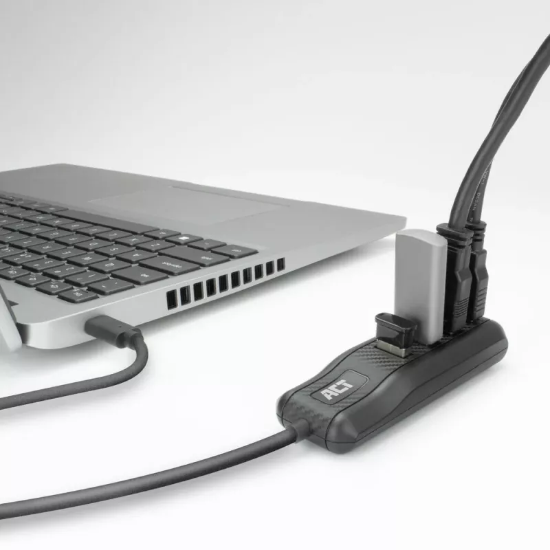 ACT AC6420 liidesejaotur USB 3.2 Gen 1 (3.1 Gen 1) USB-C 5000 Mbit/s Must