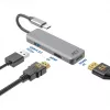 ACT USB-C 4K mitme pordiga adapter 2 HDMI monitorile, USB-A andmepordiga