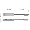 ACT USB-C 4K mitme pordiga adapter 2 HDMI monitorile, USB-A andmepordiga