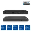ACT USB-C dokkimisjaam 4K, 2 või 3 HDMI/DisplayPort monitorile, DisplayLink