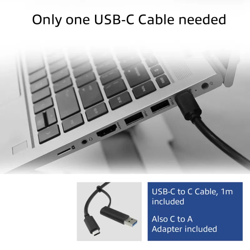 ACT USB-C dokkimisjaam 4K, 2 või 3 HDMI/DisplayPort monitorile, DisplayLink