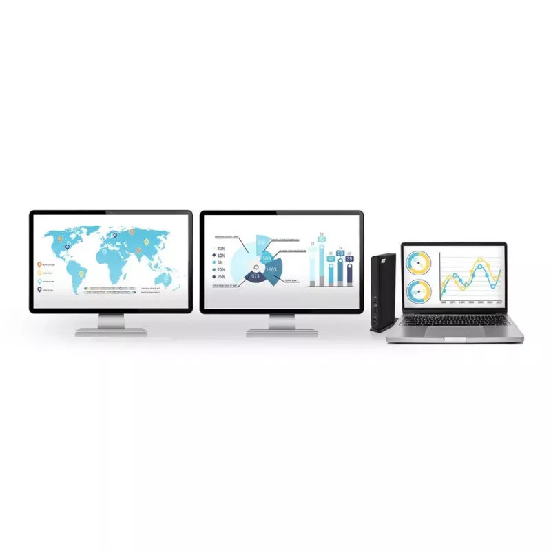 ACT universaalne USB-C või USB-A dokkimisjaam, 2 HDMI monitori jaoks, DisplayLink