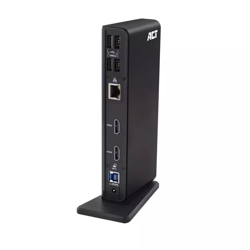 ACT universaalne USB-C või USB-A dokkimisjaam, 2 HDMI monitori jaoks, DisplayLink