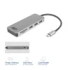 ACT USB-C jaotur 3.0, 3x USB-A, kaardilugeja, PD läbivool