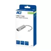 USB-C jaotur ACT AC7055 3x USB-A Gigabit Ethernet