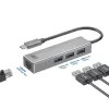 USB-C jaotur ACT AC7055 3x USB-A Gigabit Ethernet
