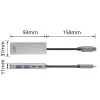ACT AC7072 USB 3.2 Gen 1 USB-C jaotur 5000 Mbit/s Must Hall