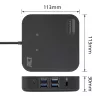 ACT universaalne USB-C dokkimisjaam 4K, 2 HDMI/DisplayPort monitorile, DisplayLink, kompaktne disain