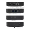 ACT universaalne USB-C dokkimisjaam 4K, 2 HDMI/DisplayPort monitorile, DisplayLink, kompaktne disain