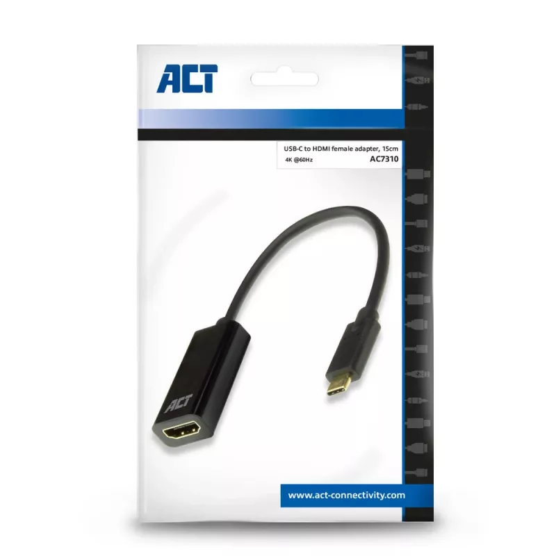ACT USB-C HDMI-adapter AC7310 0,15 m USB USB-C HDMI Type A