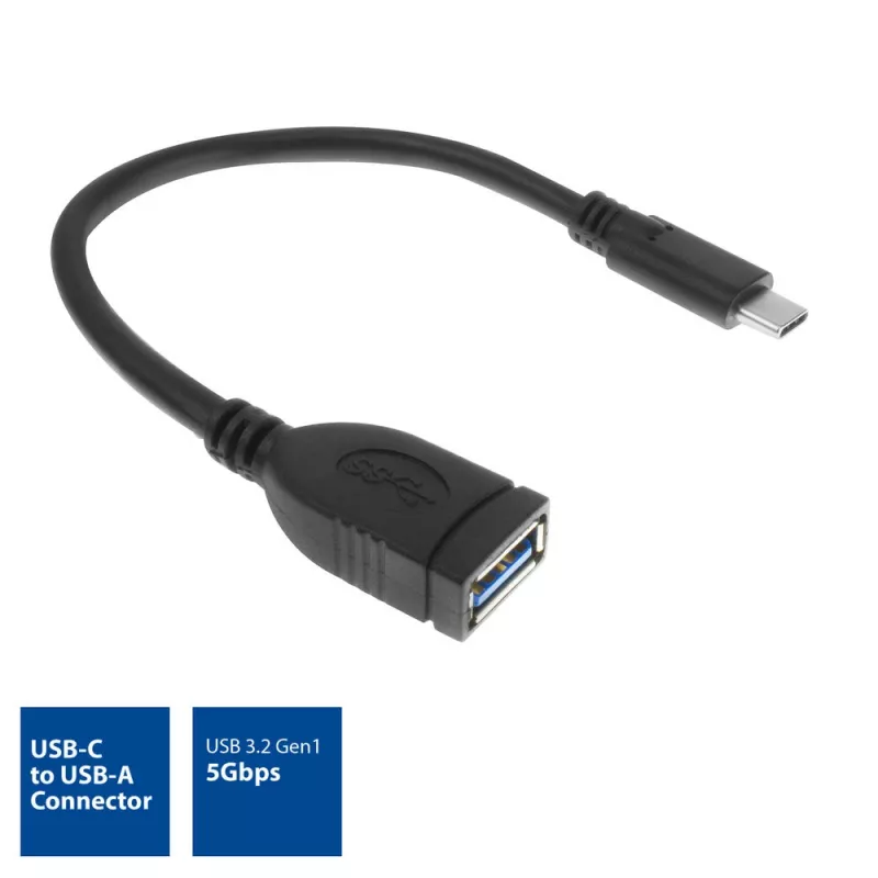 ACT USB 3.0 kaabel OTG USB-C isane USB-A emasele 0,2 m 5 Gbit/s