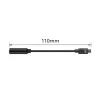 ACT AC7380 helikaabel, 0,11 m, 3,5 mm pistikupesa, USB USB-C pistik, must