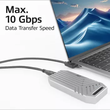 ACT USB 3.0 nurkkaabel USB-C 1 meeter 5 Gbit/s must
