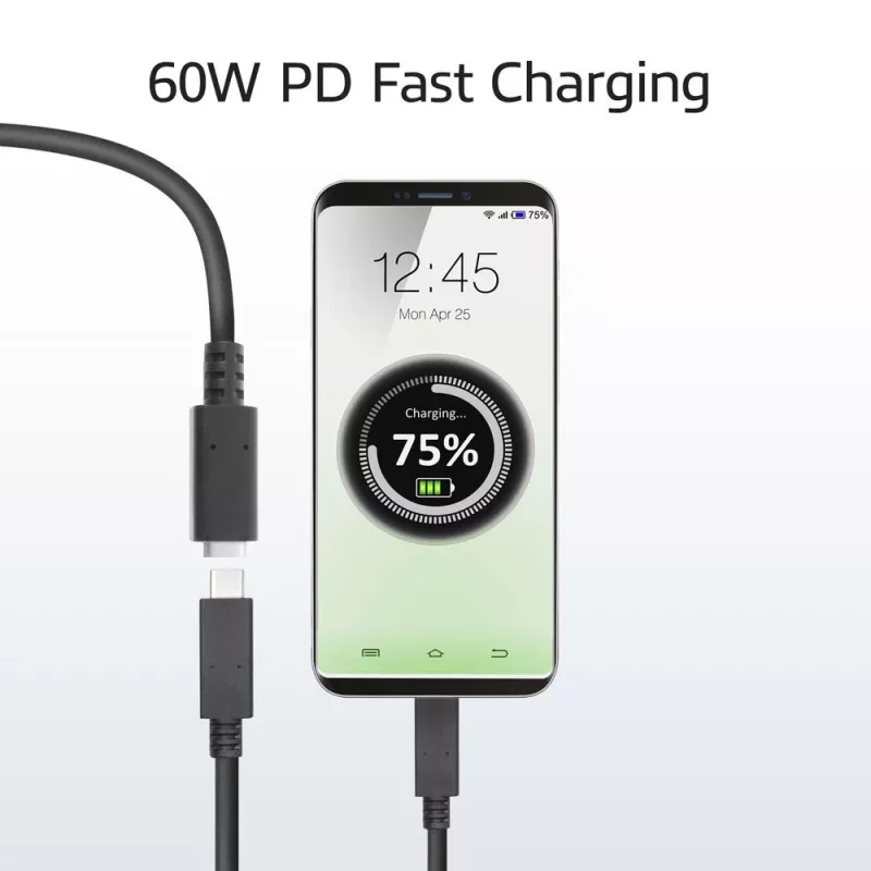 ACT USB 3.0 pikenduskaabel USB-C 2 meetrit 5 Gbit/s Must