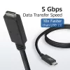 ACT USB 3.0 pikenduskaabel USB-C 2 meetrit 5 Gbit/s Must