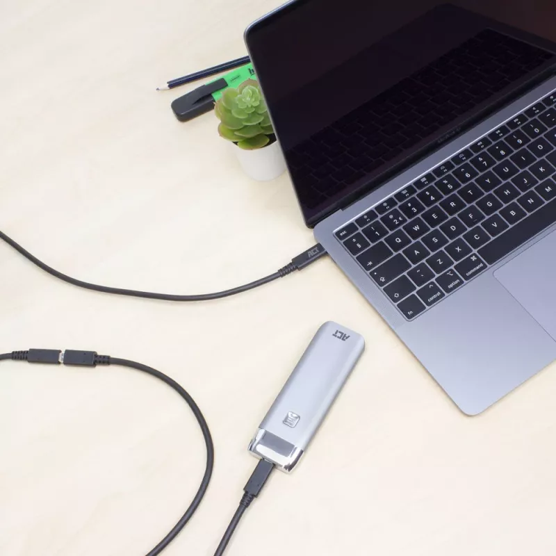 ACT USB 3.0 pikenduskaabel USB-C 2 meetrit 5 Gbit/s Must
