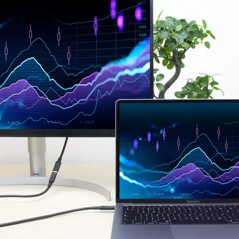ACT USB 3.0 pikenduskaabel USB-C 2 meetrit 5 Gbit/s Must