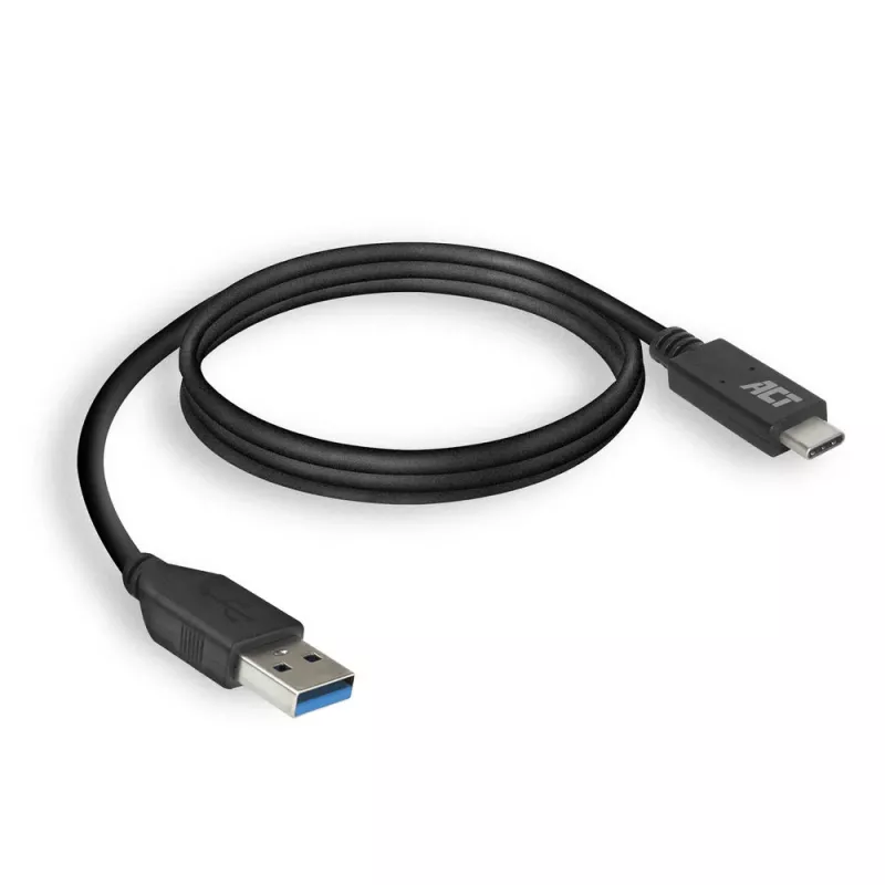 ACT USB 3.0 kaabel USB-A to USB-C 2 meetrit 5 Gbit/s Must