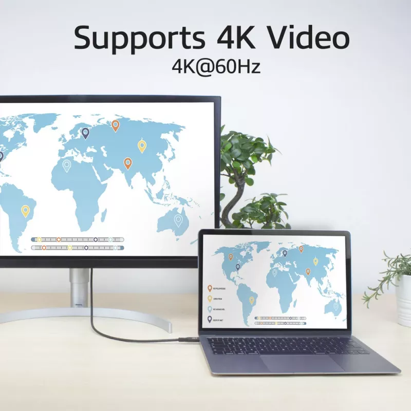ACT USB4 20Gbps 240W USB USB-C kaabel 1 meeter must
