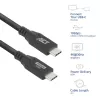 USB-C-kaabel ACT AC7442 2m 10Gbps 60W Must