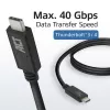 ACT USB4® 40Gbps 240W USB Type-C® kaabel, USB-IF sertifitseeritud 0,8 meetrit
