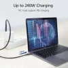ACT USB4® 40Gbps 240W USB Type-C® kaabel, USB-IF sertifitseeritud 0,8 meetrit