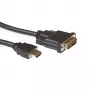 ACT 2 meetrit HDMI-DVI-D adapterkaabel, HDMI A-pistik - DVI-D single link isane 18+1