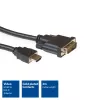 ACT 2 meetrit HDMI-DVI-D adapterkaabel, HDMI A-pistik - DVI-D single link isane 18+1