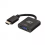 ACT 0,15 meetrit, HDMI-A-pistik VGA emasesse adapter, heliga