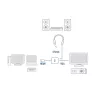 ACT 0,15 meetrit, HDMI-A-pistik VGA emasesse adapter, heliga