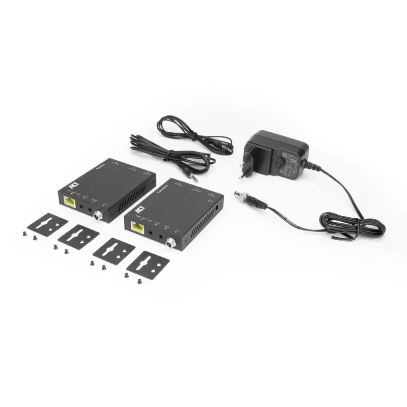 AV-saatja ja -vastuvõtja ACT 4K HDMI 2.0 laienduskomplekt CAT6 UTP kaabli kaudu IR-toega, 60 meetrit