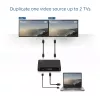 ACT 4K HDMI 1.4 jaotur, 2 porti, 3840 x 2160 pikslit, must