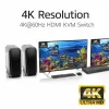 ACT 2-pordiline kahekordne HDMI 4K@60Hz KVM-lüliti, USB 3.2 Gen1 (USB 3.0)
