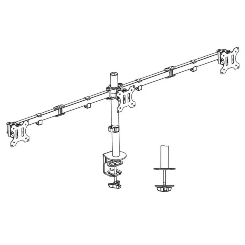 ACT Kolmekordne monitorihoob Klamber/poldikinnitus 30 kg 13-27 tolli