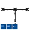 ACT Kolmekordne monitorihoob Klamber/poldikinnitus 30 kg 13-27 tolli